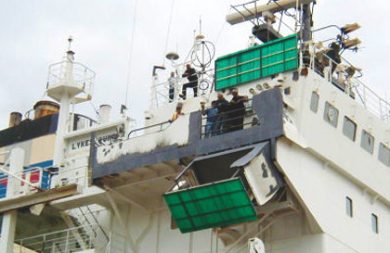 Front of vessel - Seaway Modification